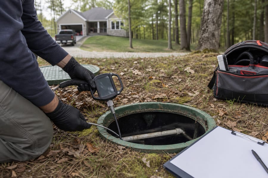 Septic Tank Riser Installation — Cheapest time to add one: while the tank is open, Ozark, MO